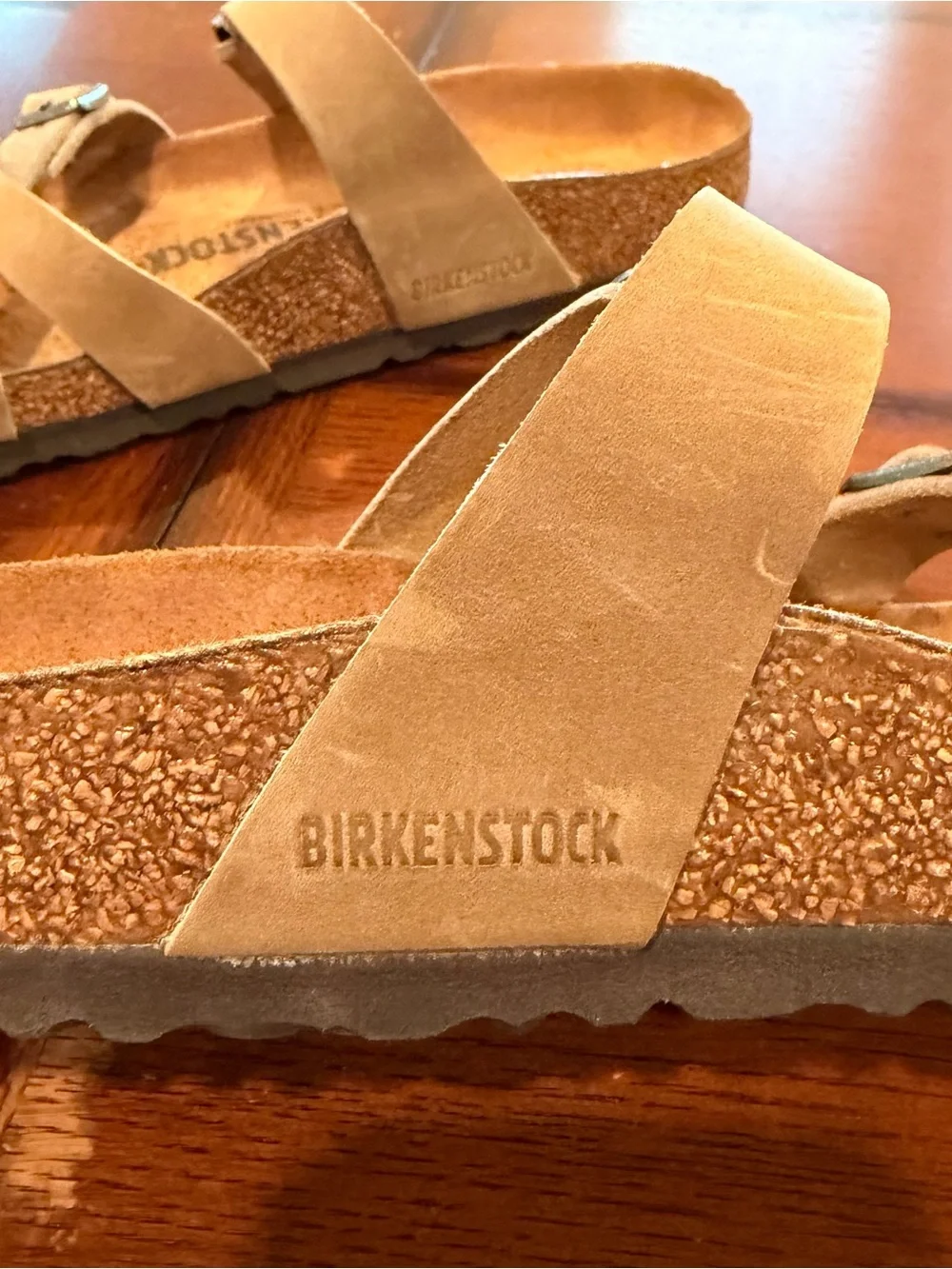 Birkenstock Women's Tan Crisscross Buckle Sandals